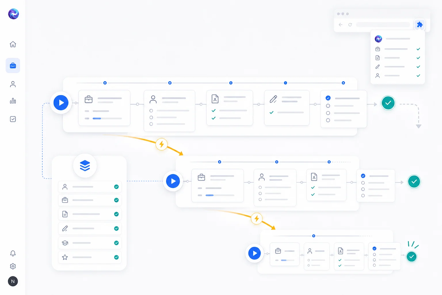 Repeated Rolely application workflows becoming shorter as job, resume, cover letter, and tracker context is reused.